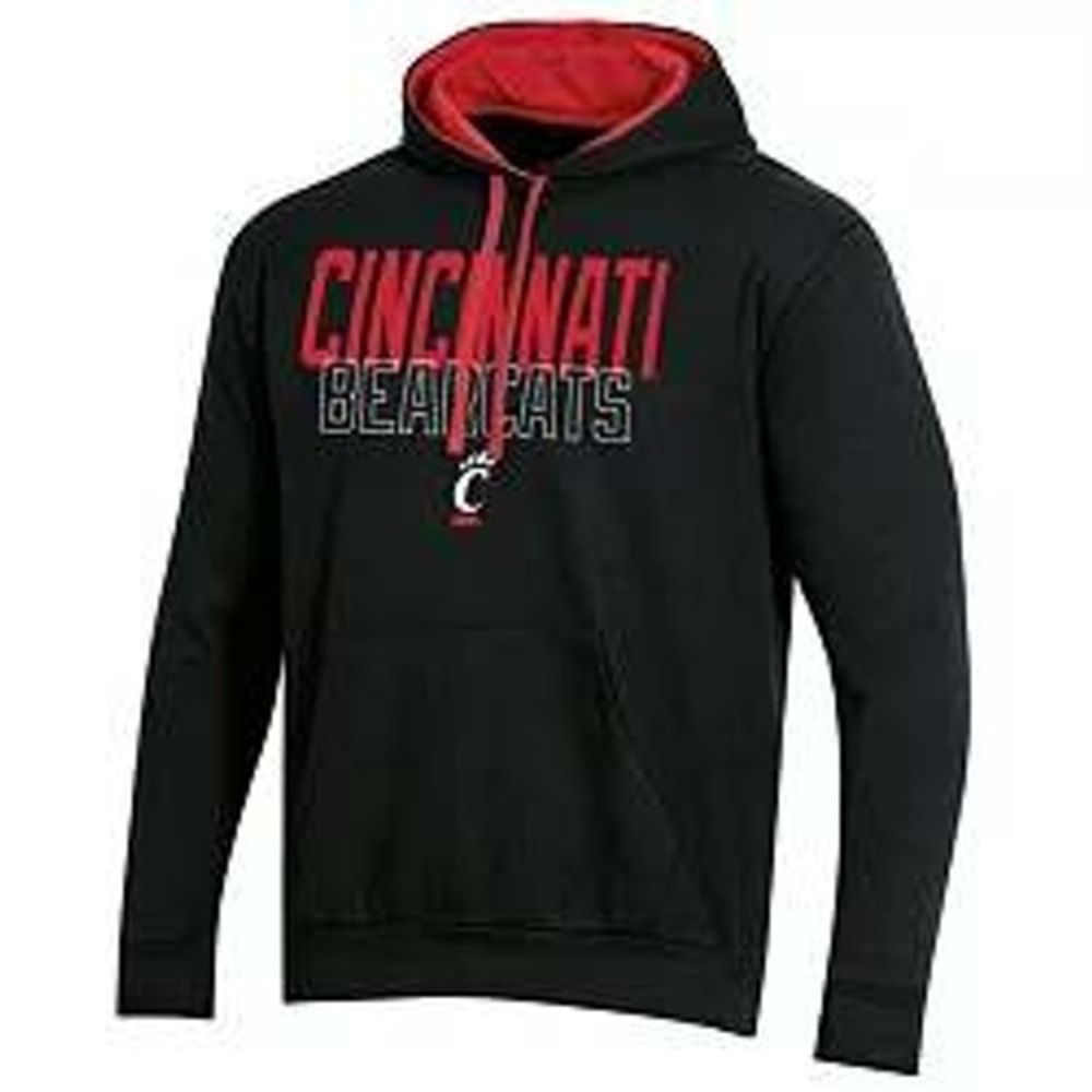 Champion Men's L Black Cincinnati Bearcats Hoodie Pullover Sweatshirt